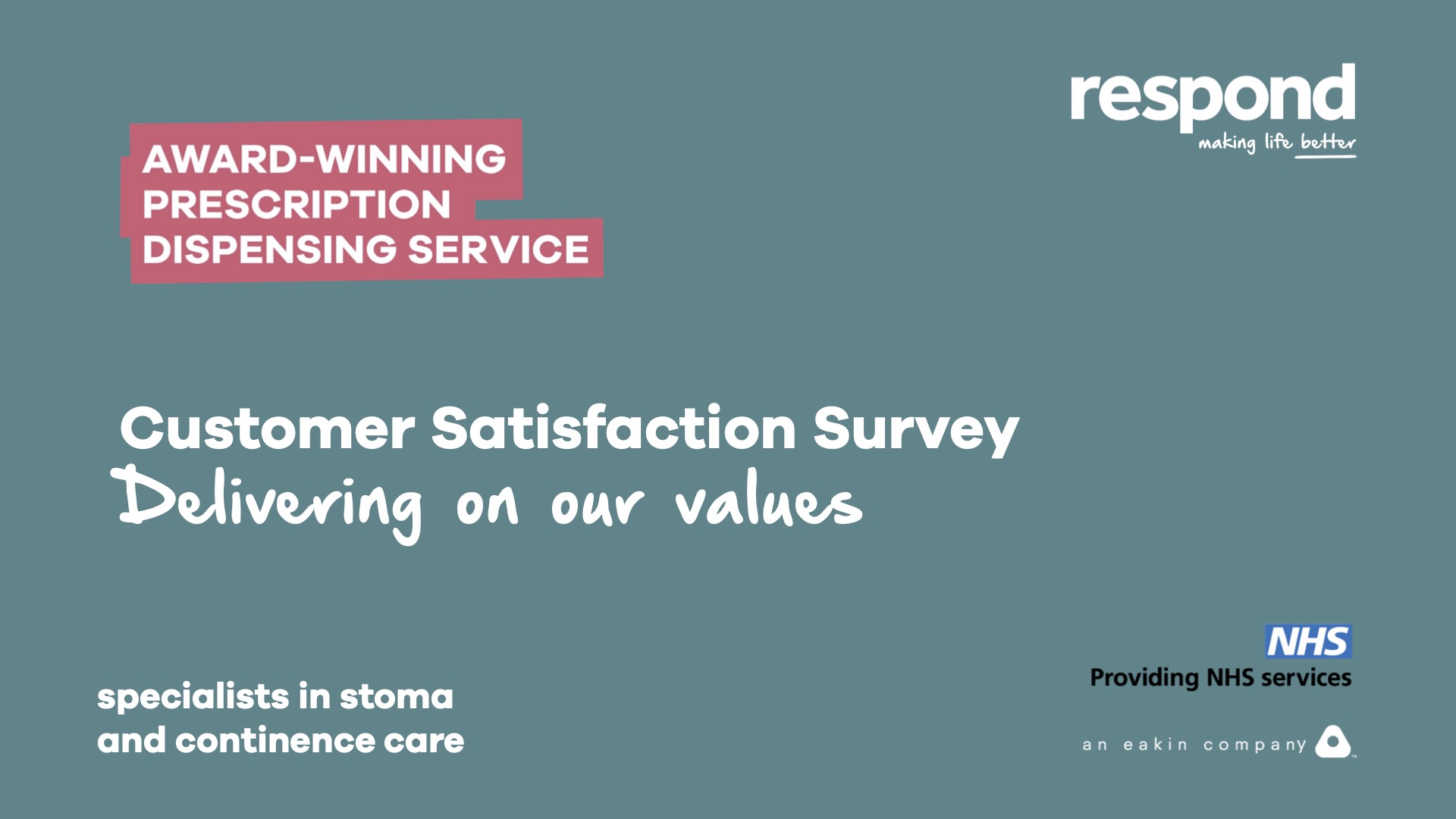 Customer satisfaction survey - delivering on our values