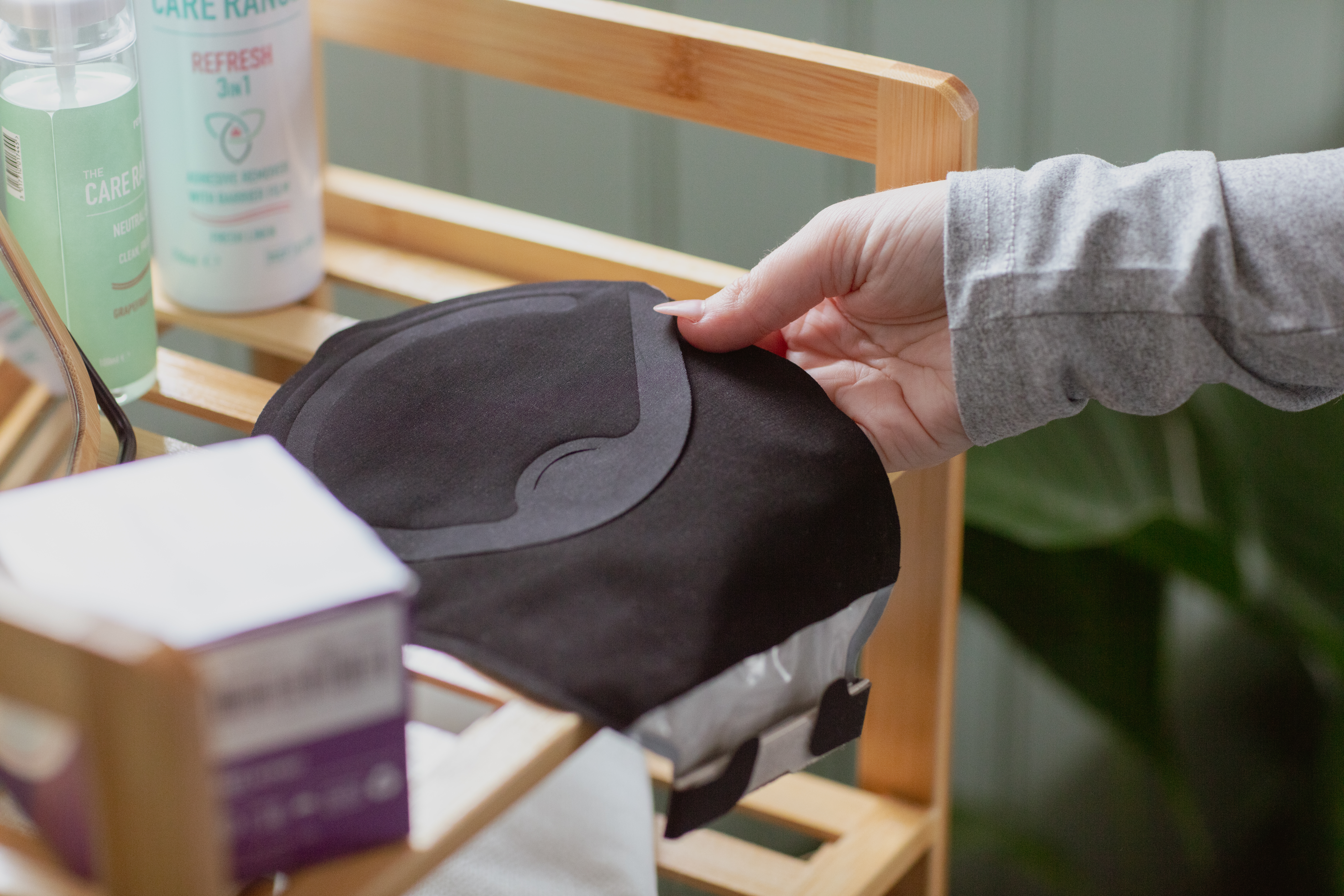 Black stoma bag